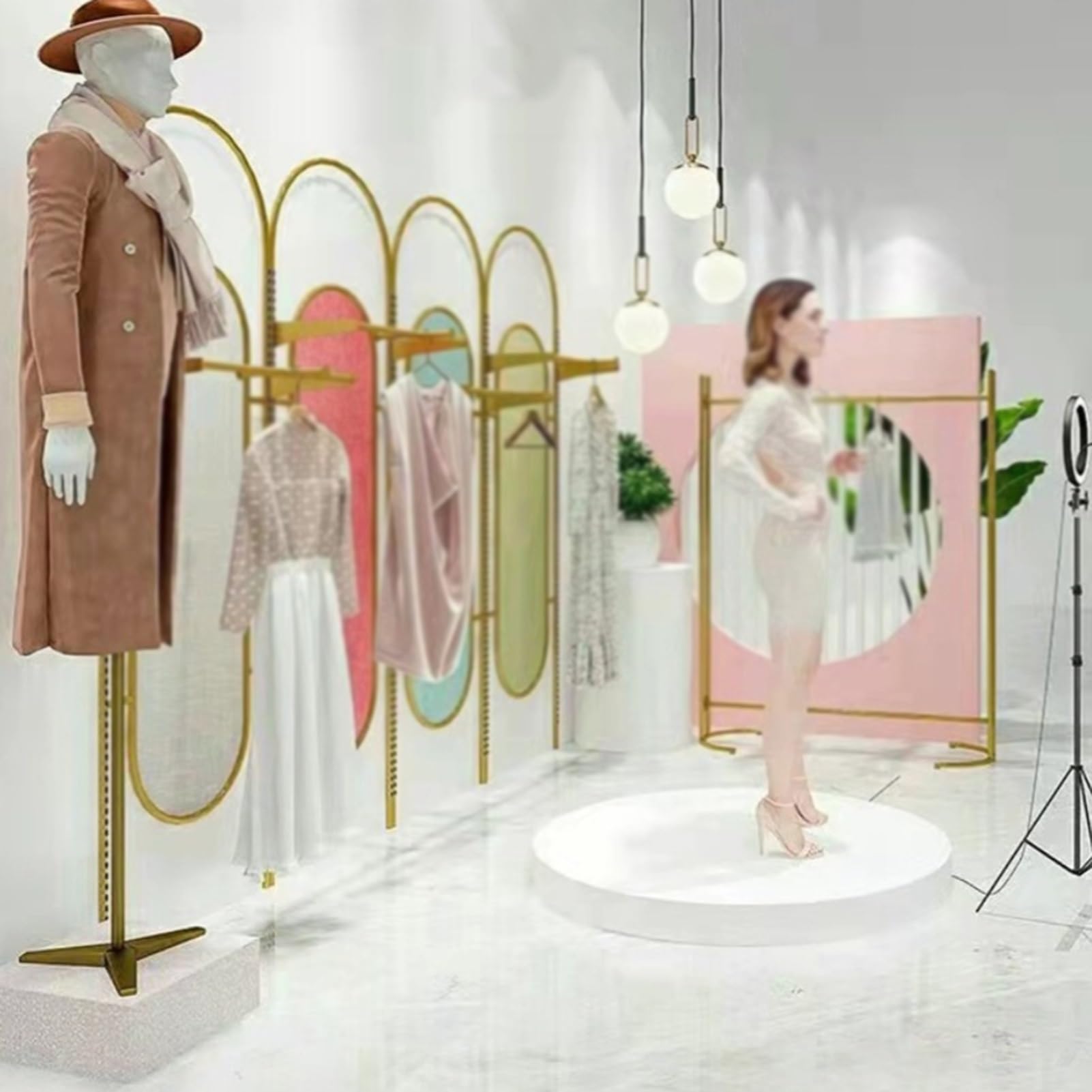 Amazon.com: PFCDZDU Round Pedestal Stands, Clothing Store Model Cylinder  Display Platform Base Sand, Wedding Dress Shop Dressing Room Pillar  Exhibition Stand (Color : White, Size : 31.5x31.5x7.9IN) : Home & Kitchen