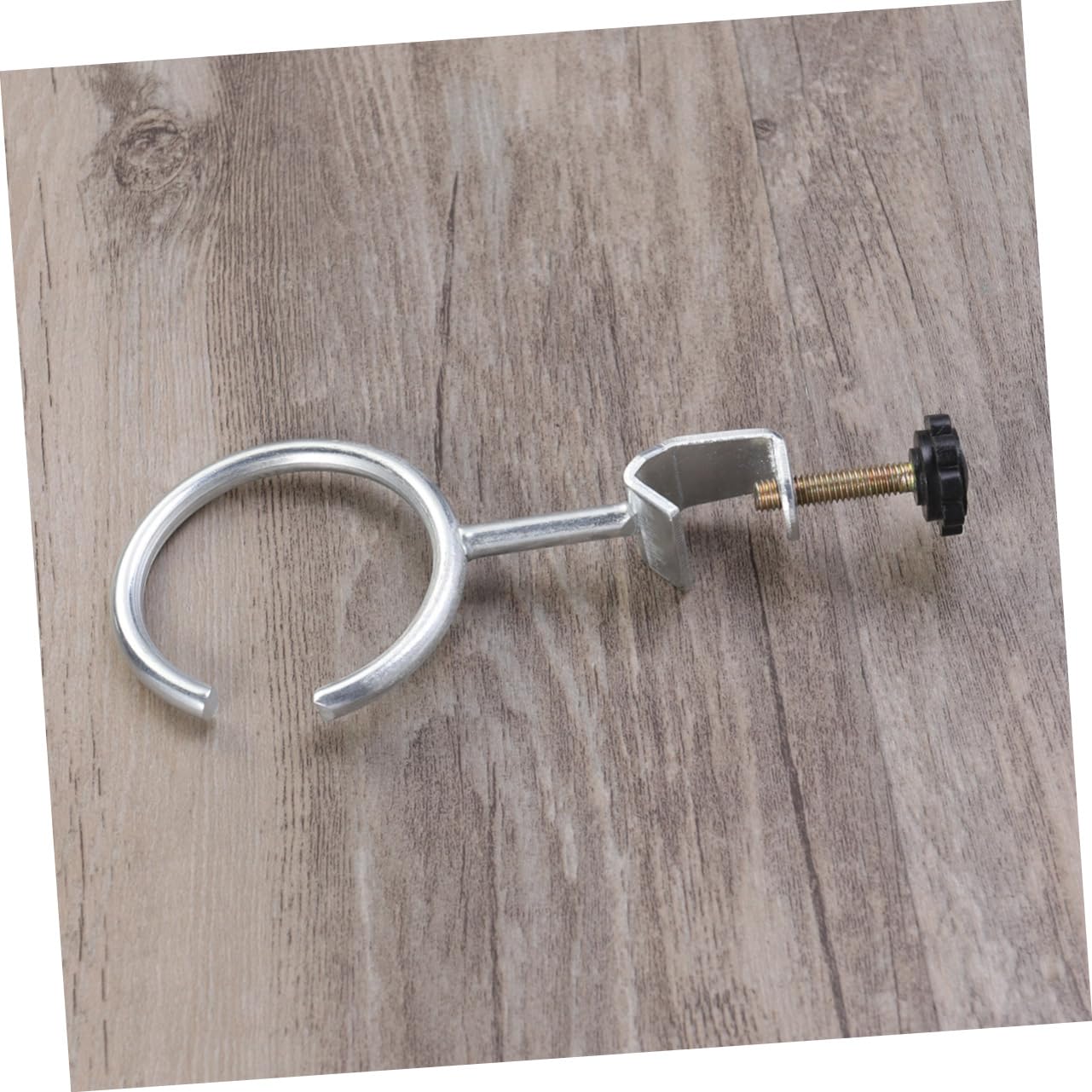 OUNONA Experiment Equipment Stand Clamp and Stand Clamp Retort Laboratory Support Ring Lab Stand Retort Ring Clamp Silver