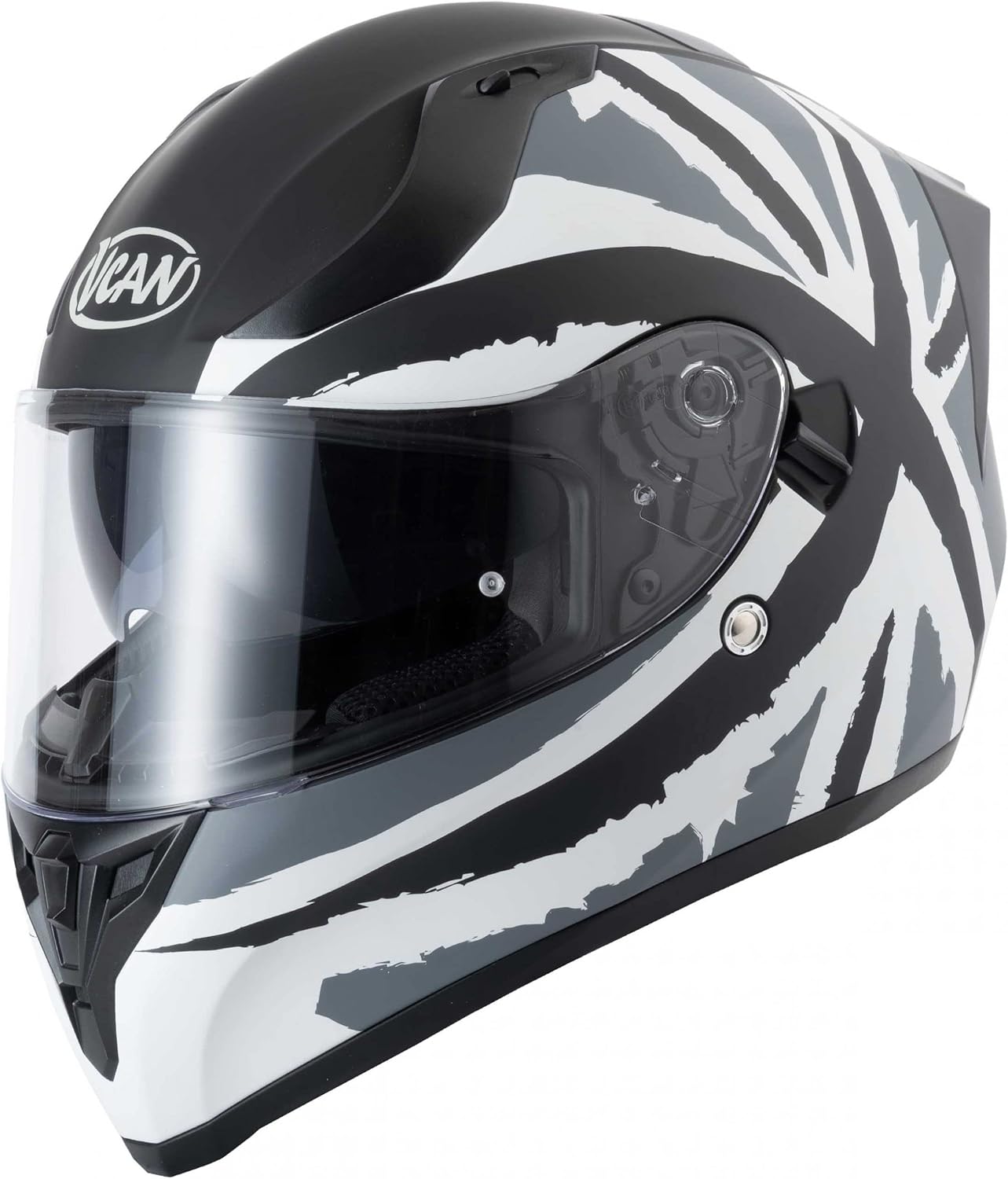 VCan V128 Dual Visor Full Face Motorcycle Crash Helmet Amazon.co.uk