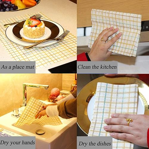 Miniatura 3 de Toallas de limpieza desechables para platos de fibra antiadherente, reutilizables, prácticas, paños de limpieza para el hogar, cocina, trapos de