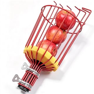 ARTIPOLY Twist-On Fruit Picker Basket Head, Fits Standard US 3/4-inch Acme Threaded Pole, Sturdy Fruit Harvesting Tool for Apple, Avocado, Mango, Orange, Lemon, Pear (Head Only, Pole Not Included) - Amazon product rated Grade B