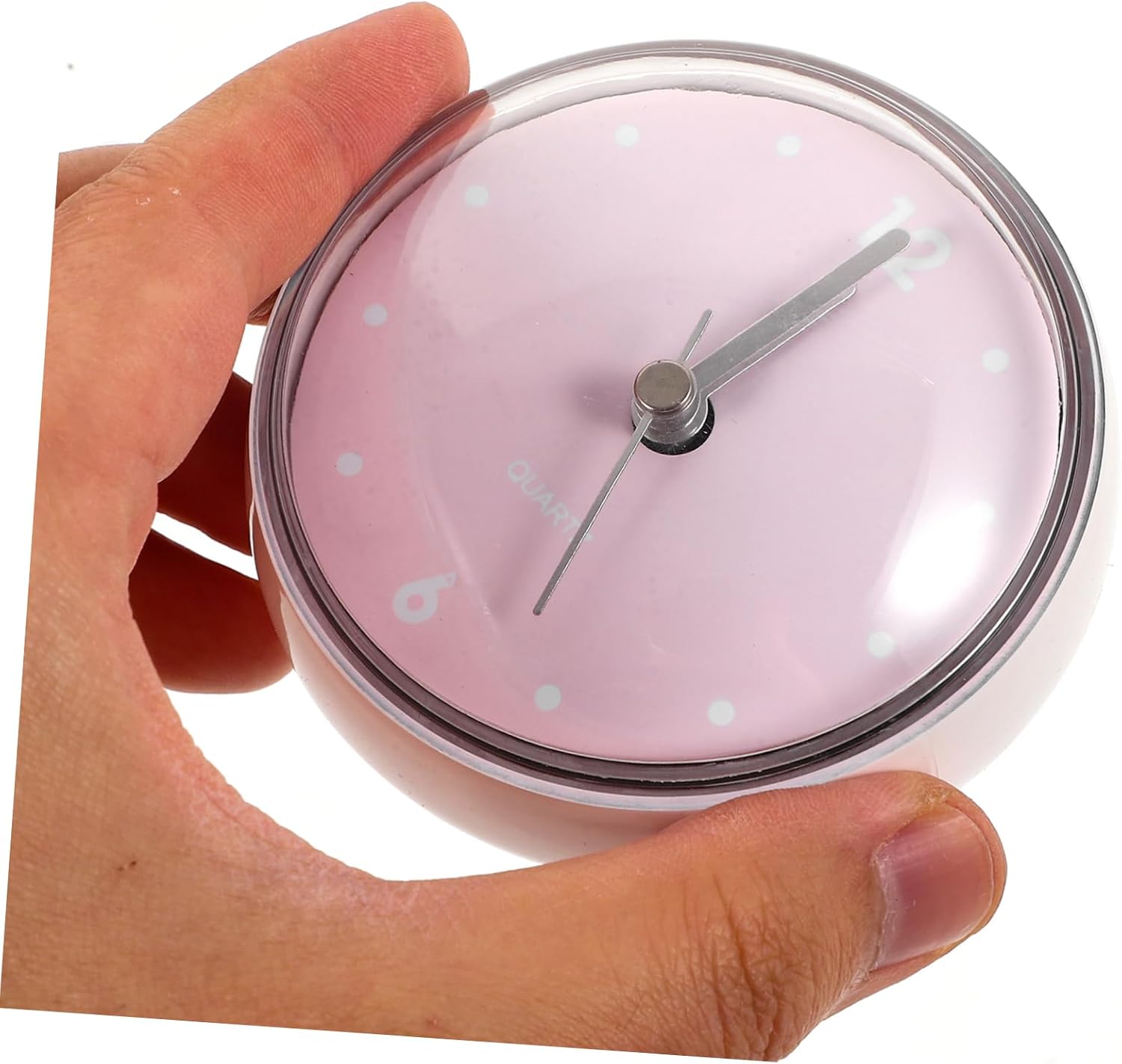 Cabilock 4pcs Mini Shower Clock with Cup Bathroom Clock for Stylish Wall Decor Timekeeping for Living Spaces