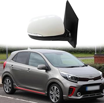 Passenger Side Mirror Fit for 2017 2018 KIA Picanto Rear View Mirror Accessories Side View Mirror Turn Signal Light, Len Adjustment, Electric Folding