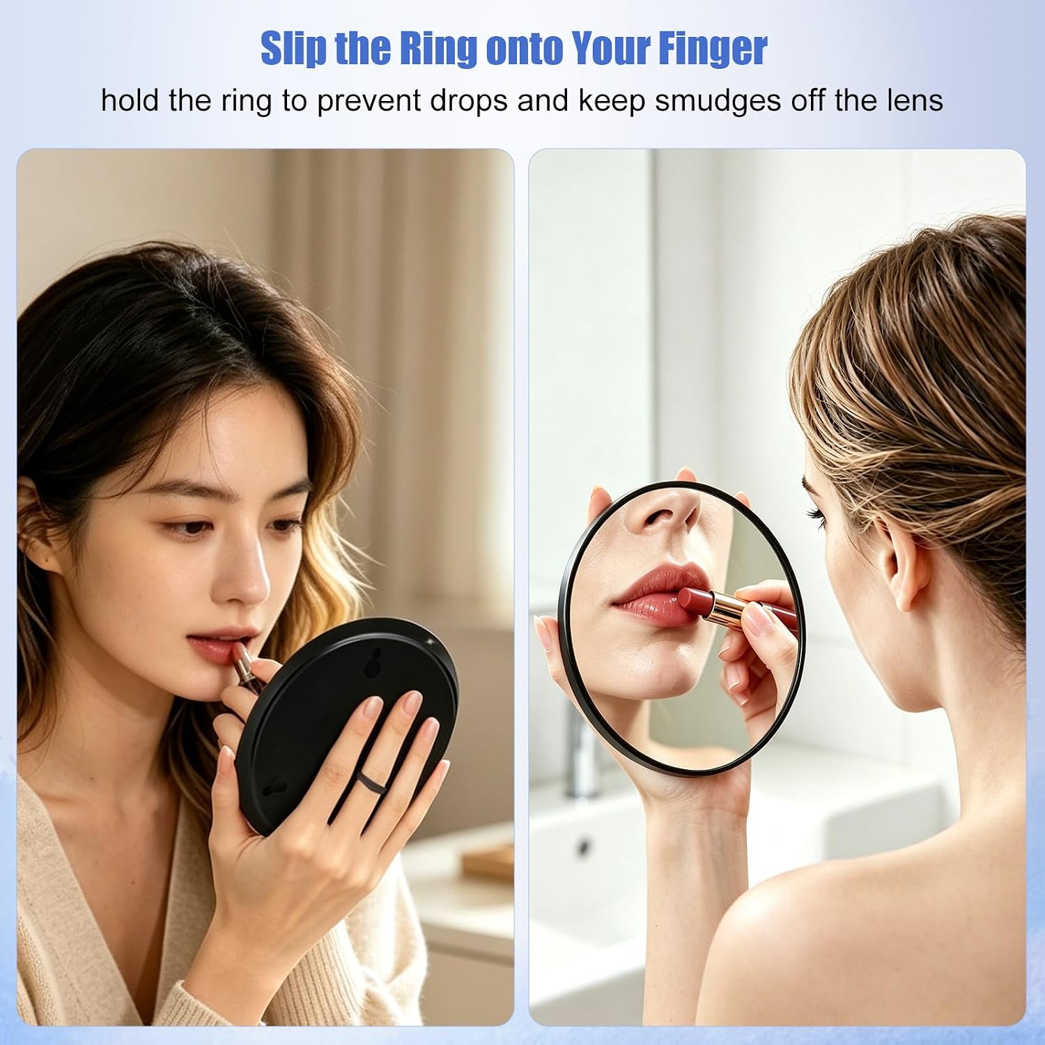 20X Magnifying Mirror, 6 Inch Ring Handheld Makeup Mirror image 3