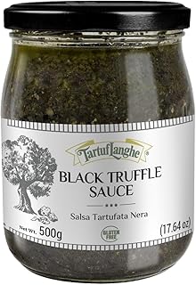 TartufLanghe Black Truffle Tartufata Pasta Sauce – Gourmet Italian Summer Truffle Sauce With Mushrooms, Versatile Condiment for Pasta, Pizza, Meat, Fish, & Flatbreads - 17.6 OZ (Pack of 1)