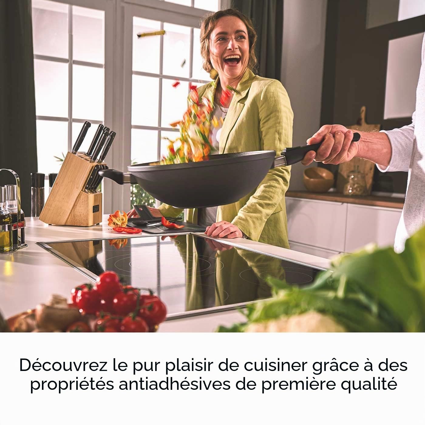 Hoffmann Poêle à Poisson Ovale 39 x 29 cm Induction I Poêle à Schnitzel Made in Germany I Poêle à Braiser avec Poignée Amovible I Grande Poêle pour Toutes Plaques I Compatible Four