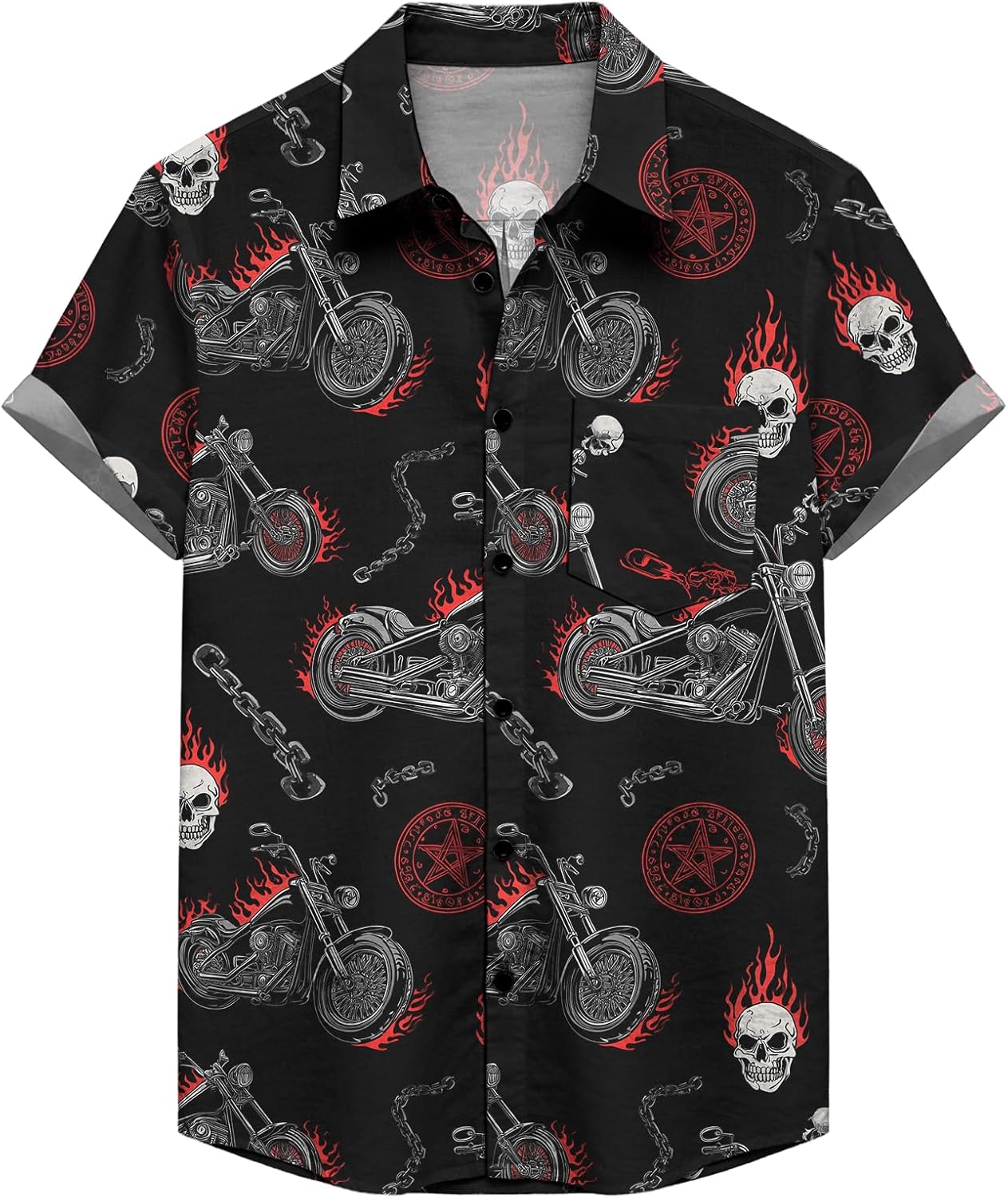Casual Button Down Shirts for Men Short Sleeve Summer Workwear Lightweight Breathable Tops with Pocket