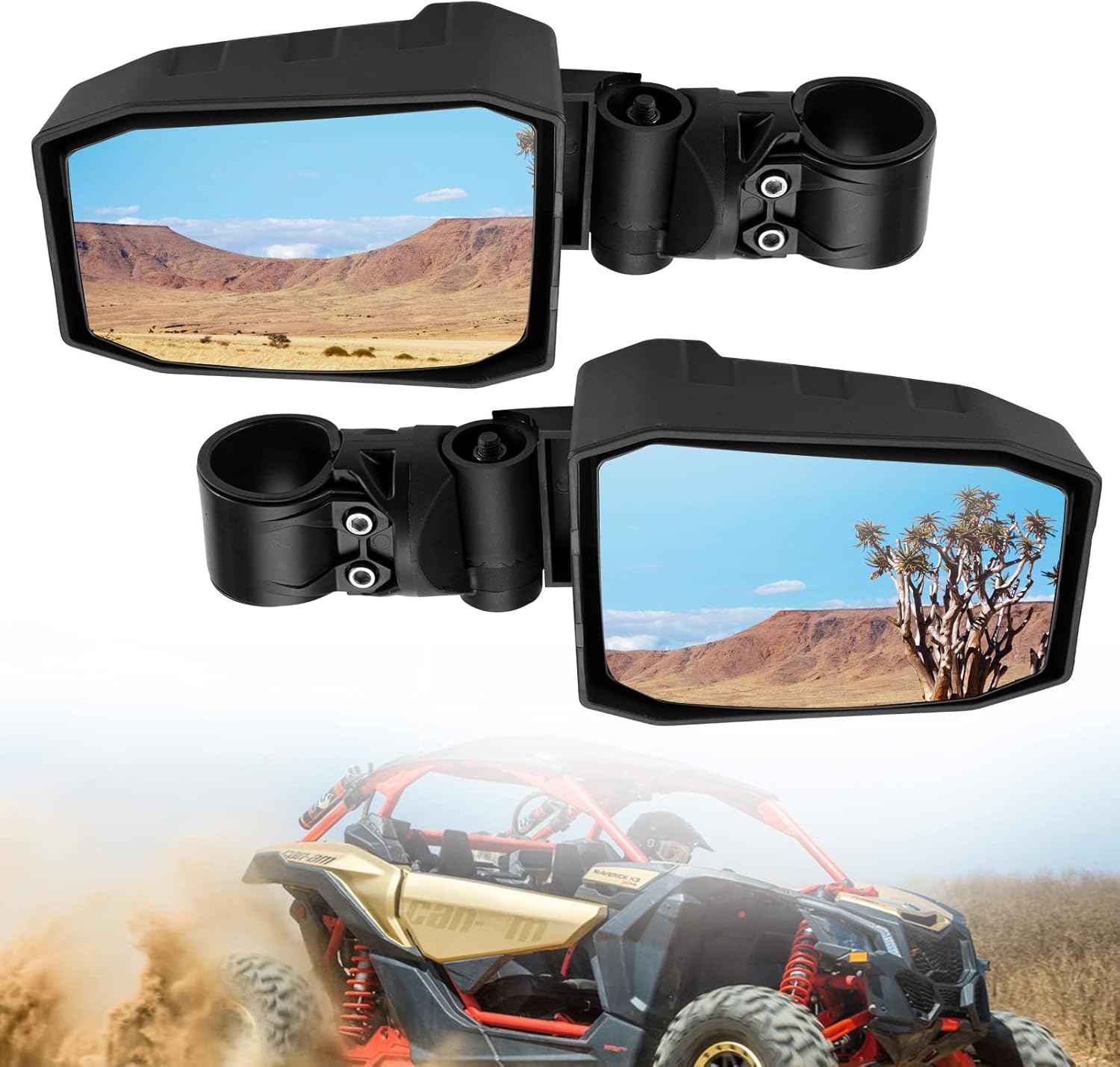 Buy A & UTV PRO Upgrade Wider Rear Side View Convex Mirrors for Can am