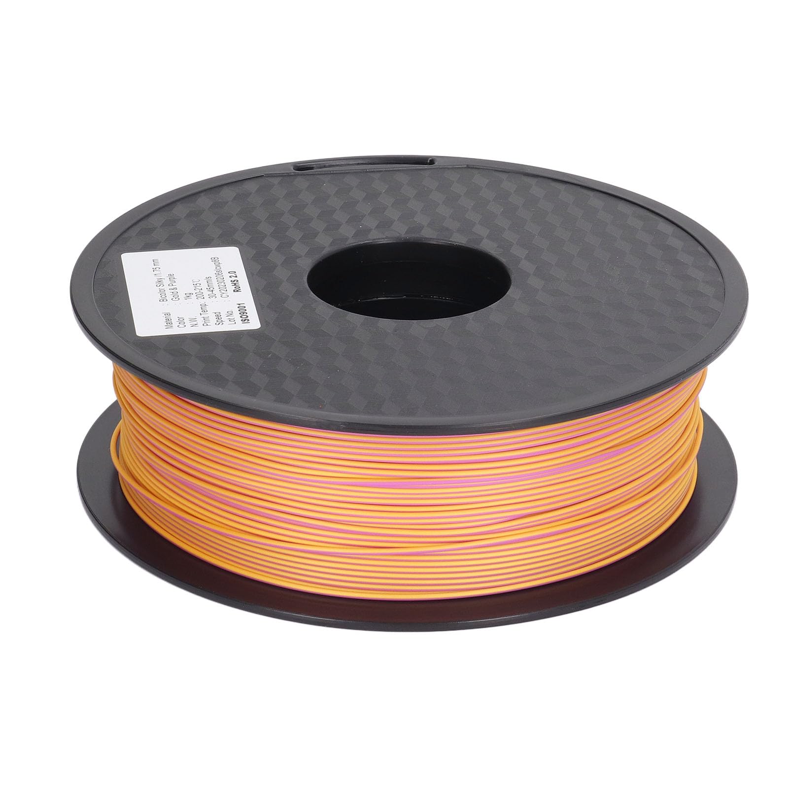 Tricolor PLA Filament do druku 3D 1,75 mm Złoty Zielony Fioletowy Biodegradowalny Gładki druk Wytrzymały, mocny Kompatybilny z większością drukarek