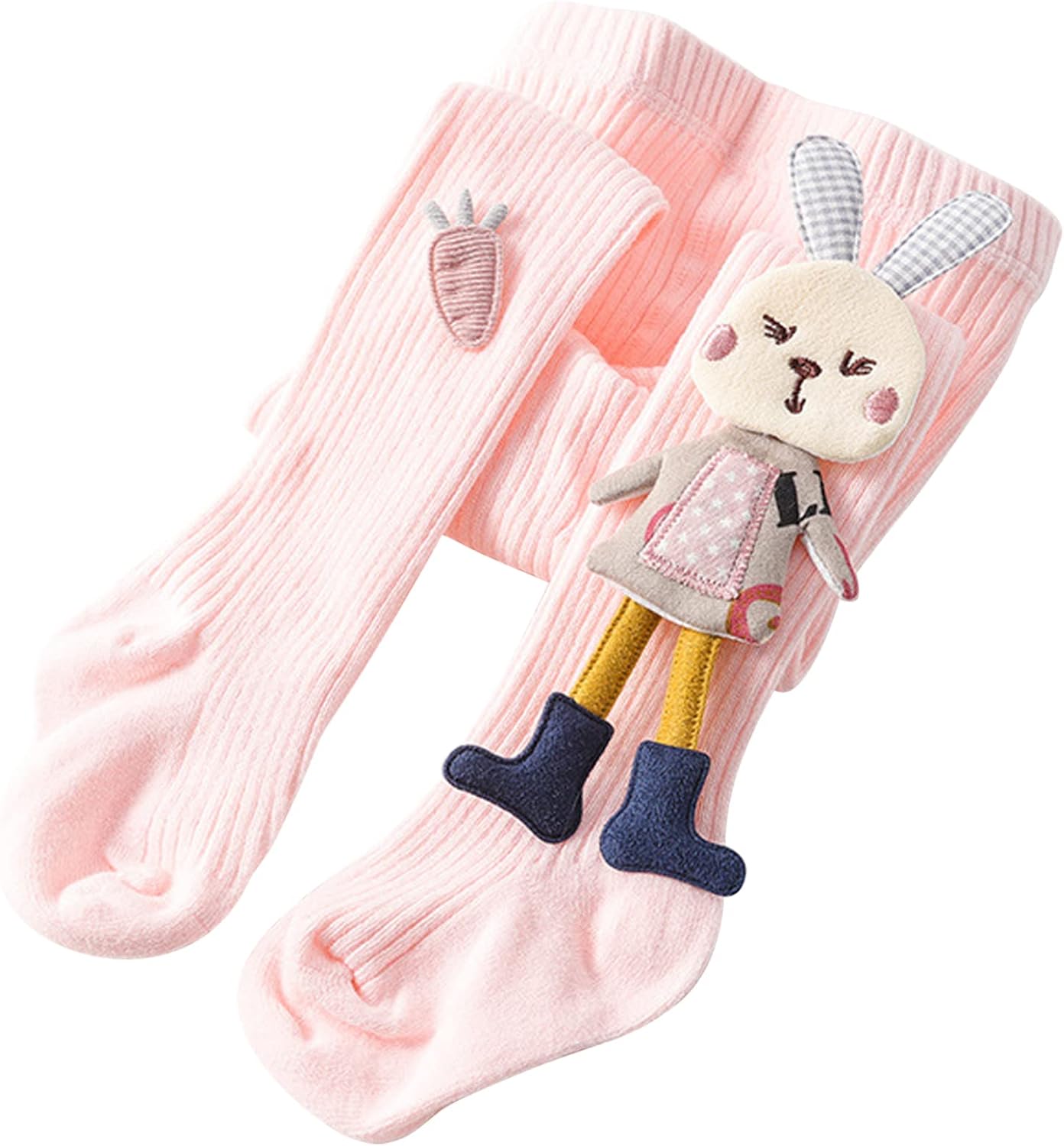 Baby Cotton Tights Toddler Girl Rabbit Doll Cable Knit Leggings Stockings Pantyhose