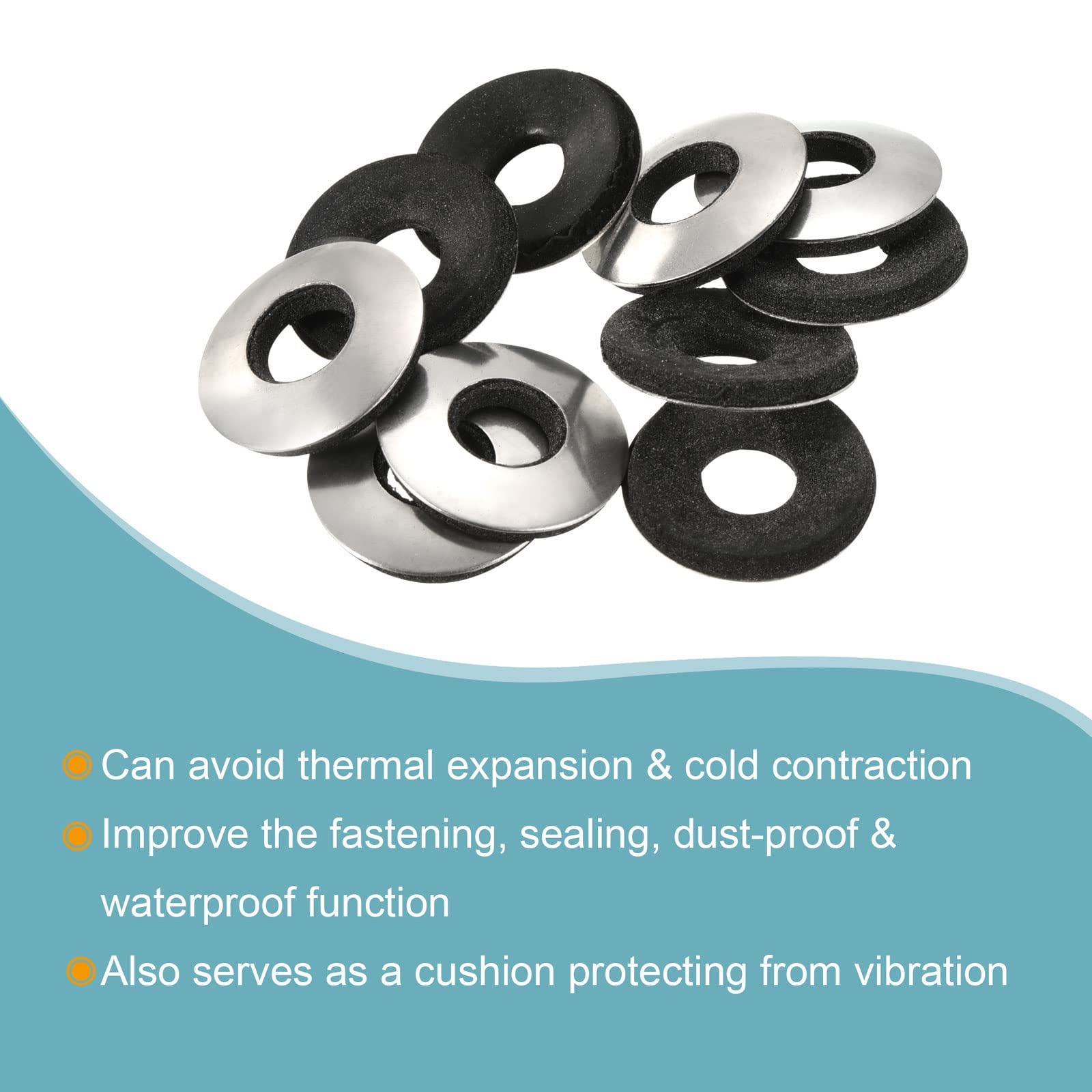 MECCANIXITY Bonded Washers - M8 Sealing -5