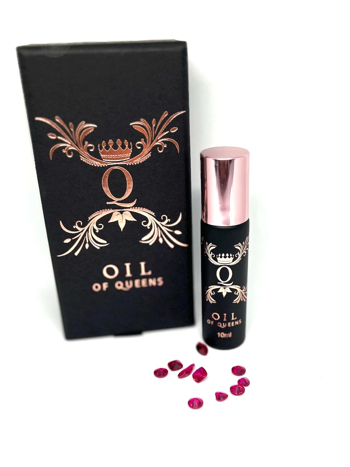 Rose Oil Essential Oil Roll On - Handmade Organic Rose Garden Blend, Peace and Calming Aromatherapy Oils for Face, Skin Care, Stress Relief, Relaxation Gifts for Women 10ml