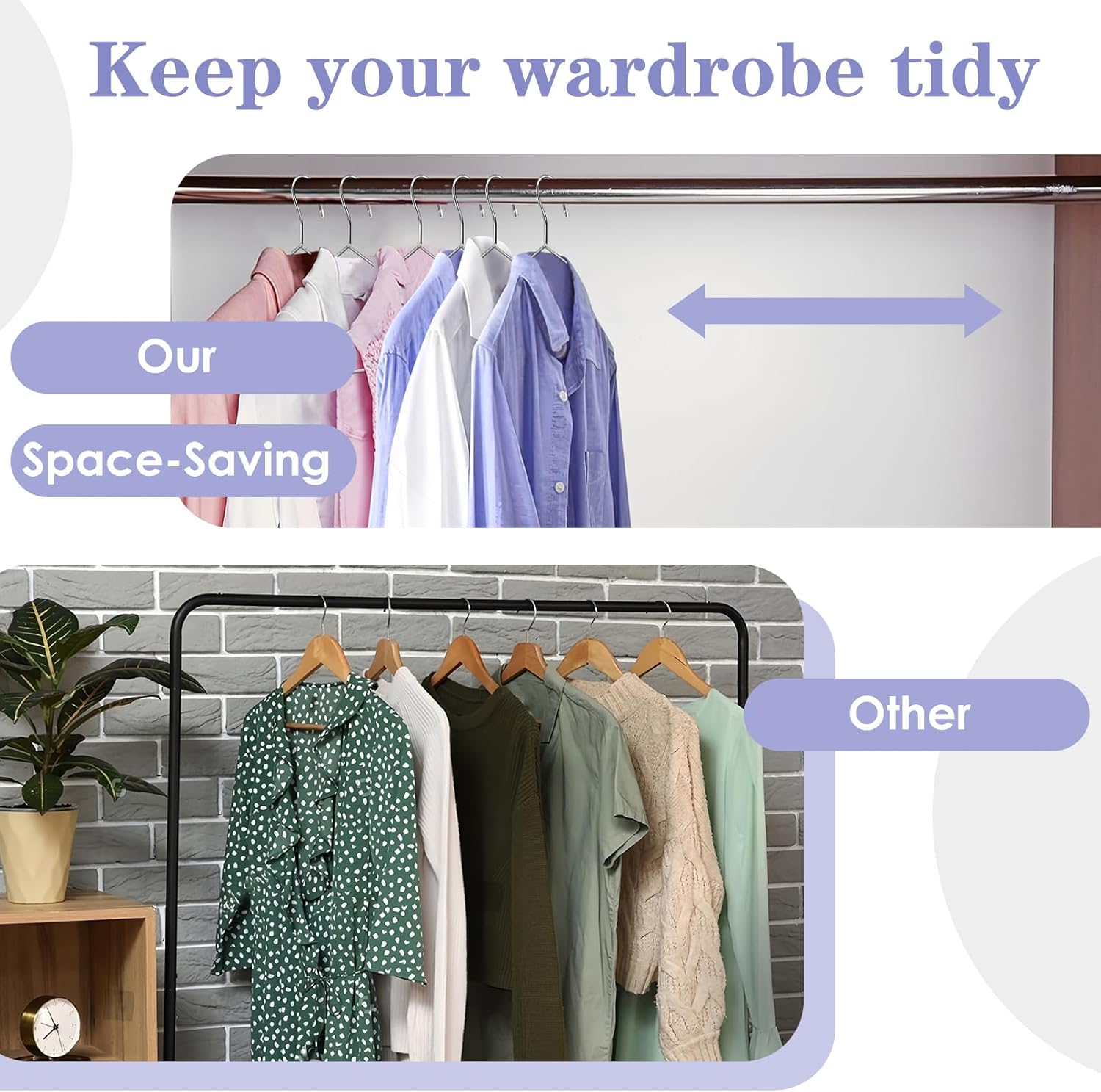 40 Pack Wire Hangers,16.5 Inch Wire Coat Hanger,Heavy Duty Stainless Steel Metal Hangers,Ultra Thin,Non Slip,Space Saving Clothes Hanger for Closet,Coats, Shirts,Suits,Pant(Sliver)