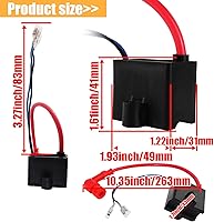 Vista 2 de Bobina de encendido CDI de alto rendimiento compatible con 49cc - 50cc 60cc 66cc 80cc motor motor de 2 tiempos bicicleta motorizada con piezas