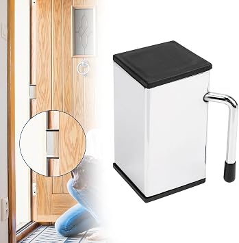 Door Stopper - Pocket Size and Mobile - Heavy Duty Hinge Door Stop - Fit for Firemen, Movers, Hotels & Stores - Easy to Use - Children & Pets Safety Hanging Door Hinge Stoppers