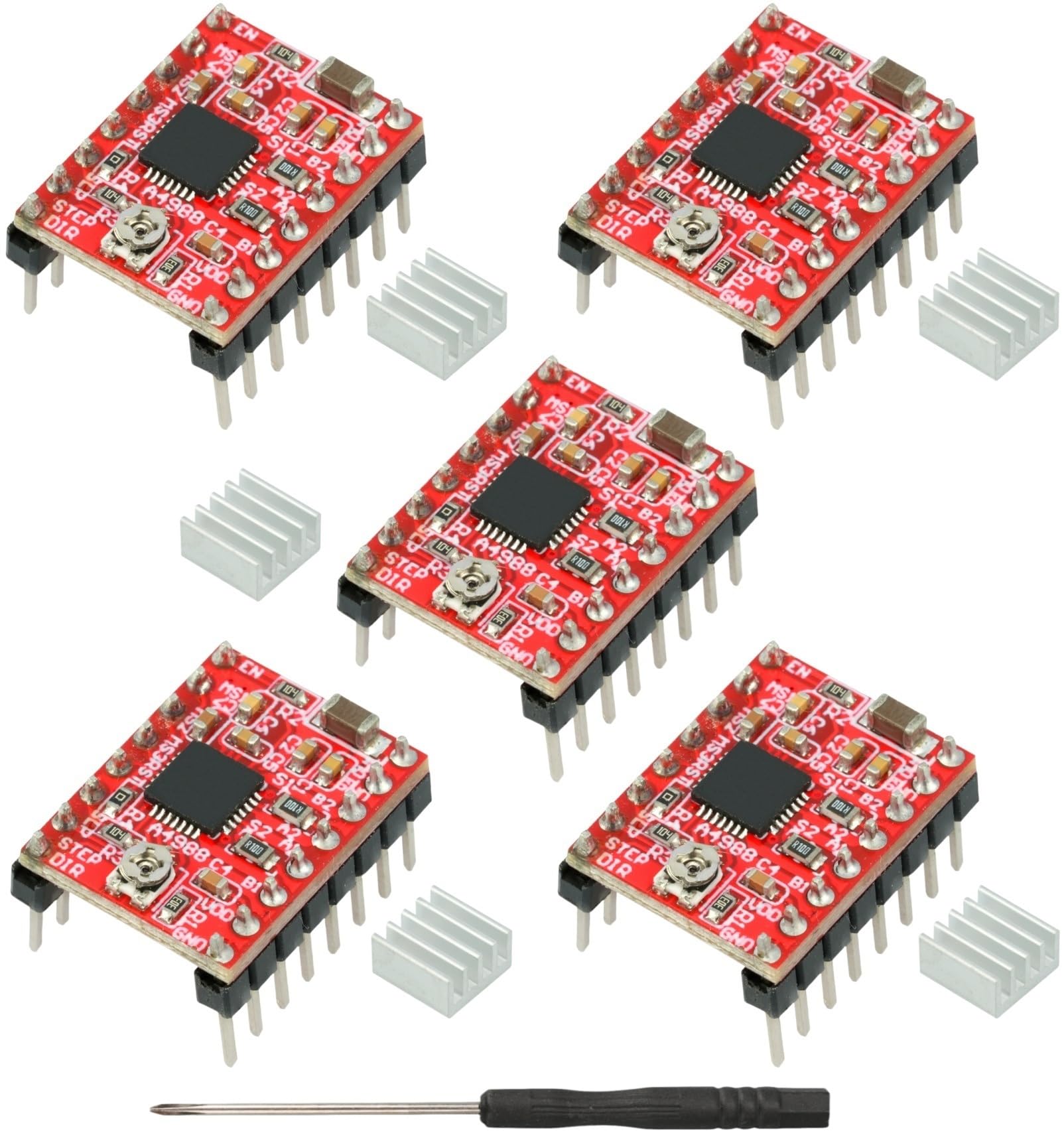 T*a様 PC9821 v10 /c4r modelA MTDELE 5Pcs A4988 Stepper Motor Driver Module for 3D Printer