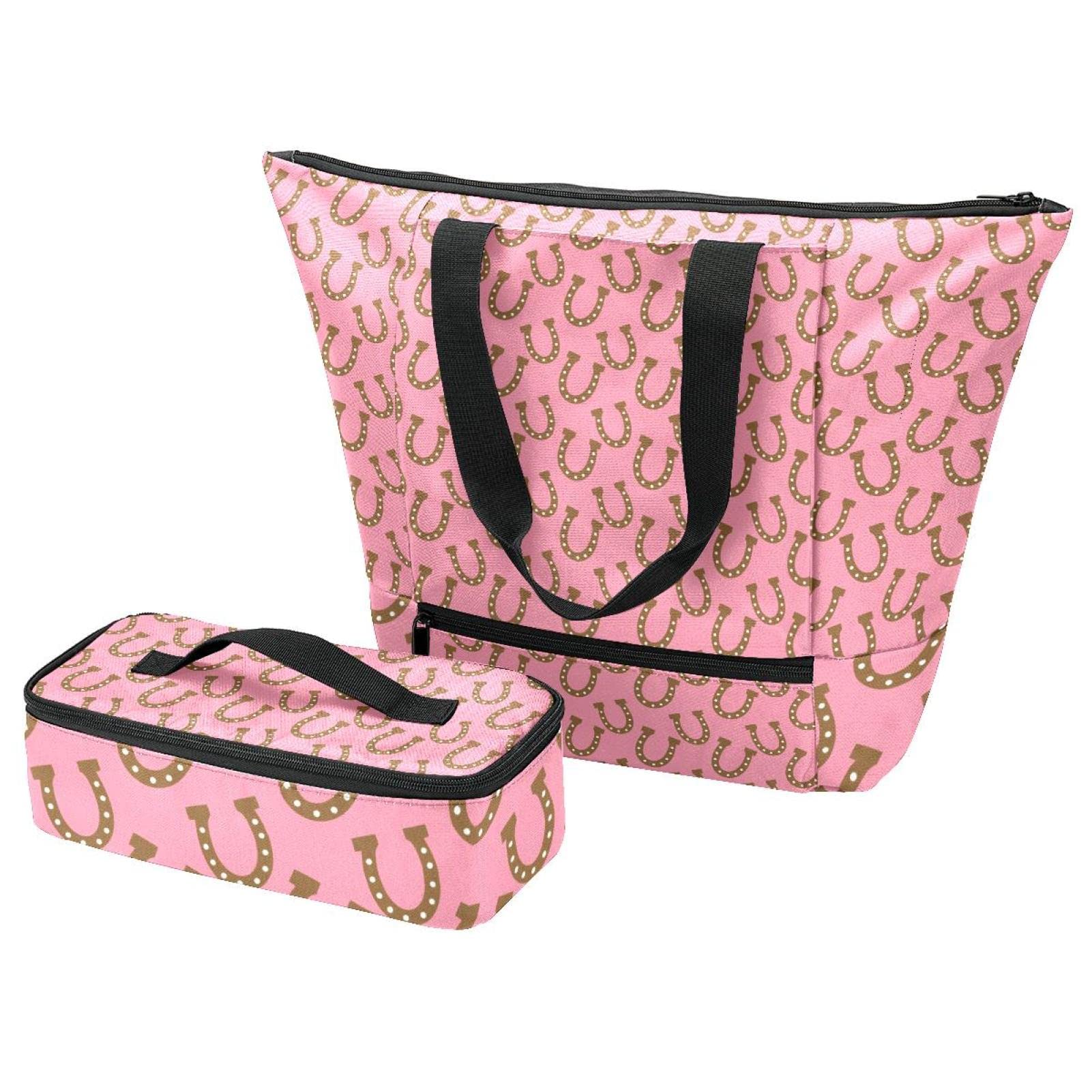Boîte à déjeuner et grand sac fourre-tout de voyage avec revêtement thermique