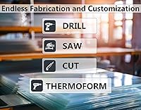 Vista 7 de Spectra Glass Clear Polycarbonate Rolled Plastic Sheet. Stronger Than Plexiglass Sheets. UV, Impact, Weather Resistant. Sizes Nominal Cut Within