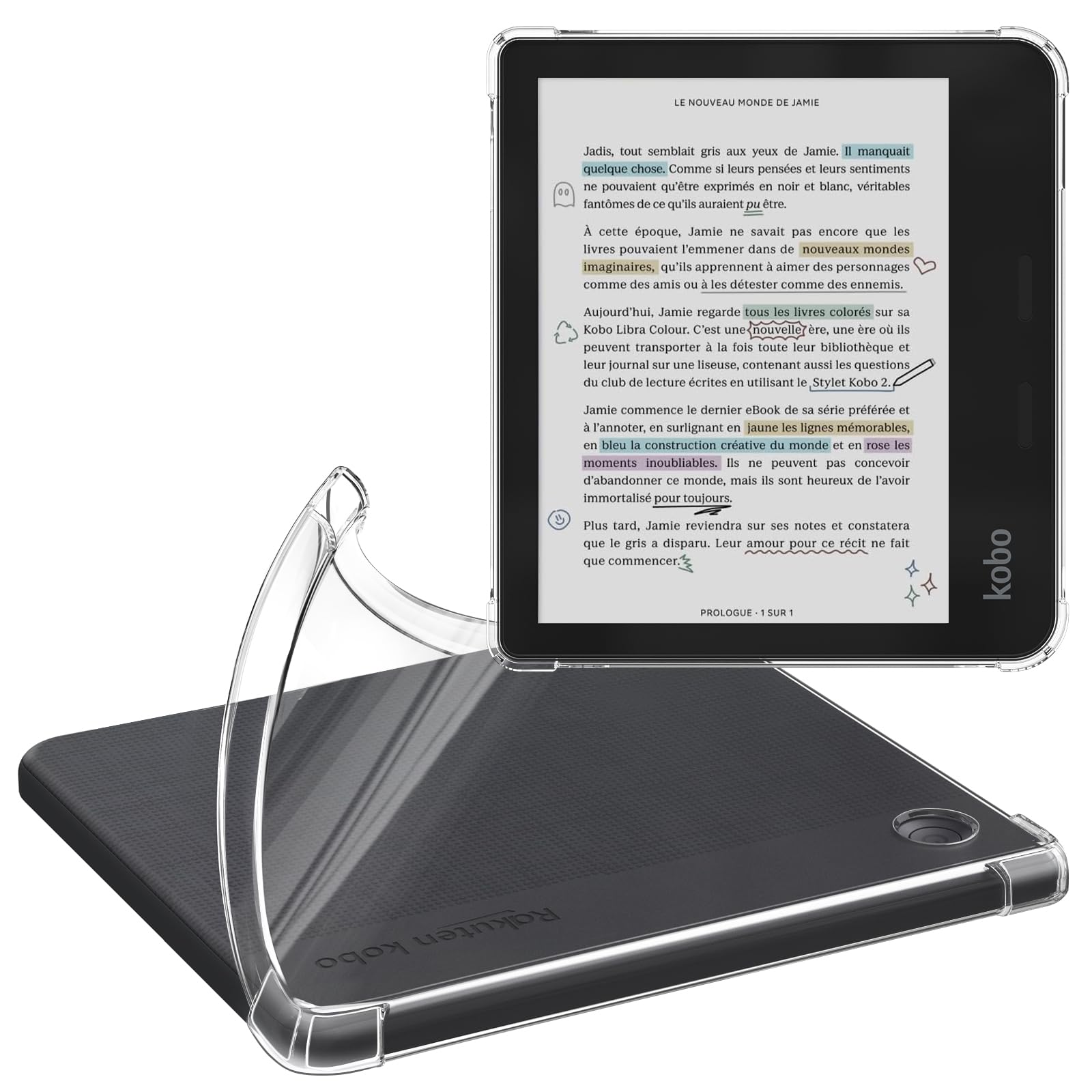 Meliya Case for Kobo Libra Colour/Kobo Libra 2 eReader 7 inch 2024