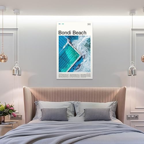 Miniatura 8 de XiPco Bondi Beach - Póster de pared impreso de Bondi, póster de arte de pared Bondi Photo Sydney, lienzo artístico y arte de pared, póster moderno