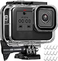 Vista 8 de OKFUN Funda protectora de buceo impermeable para Go Pro Hero 4K, 196 pies/196.9 ft, carcasa duradera para buceo subacuático, esnórquel, surf