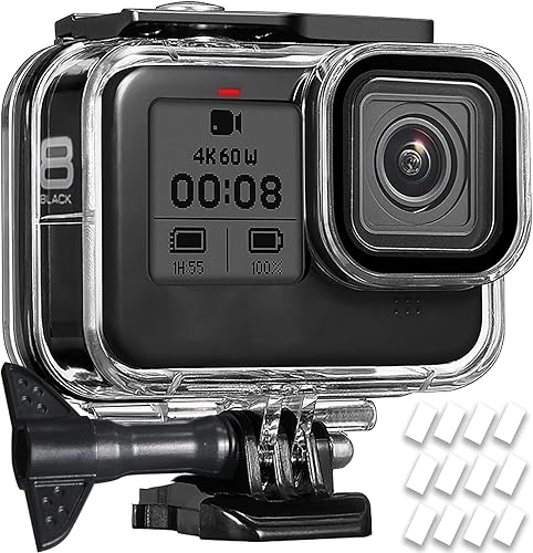 Miniatura 7 de OKFUN Funda impermeable para Go Pro Hero 11 BlackHero 10 BlackHero 9 Black, funda protectora de buceo submarino de 196.9ft con 3 filtros