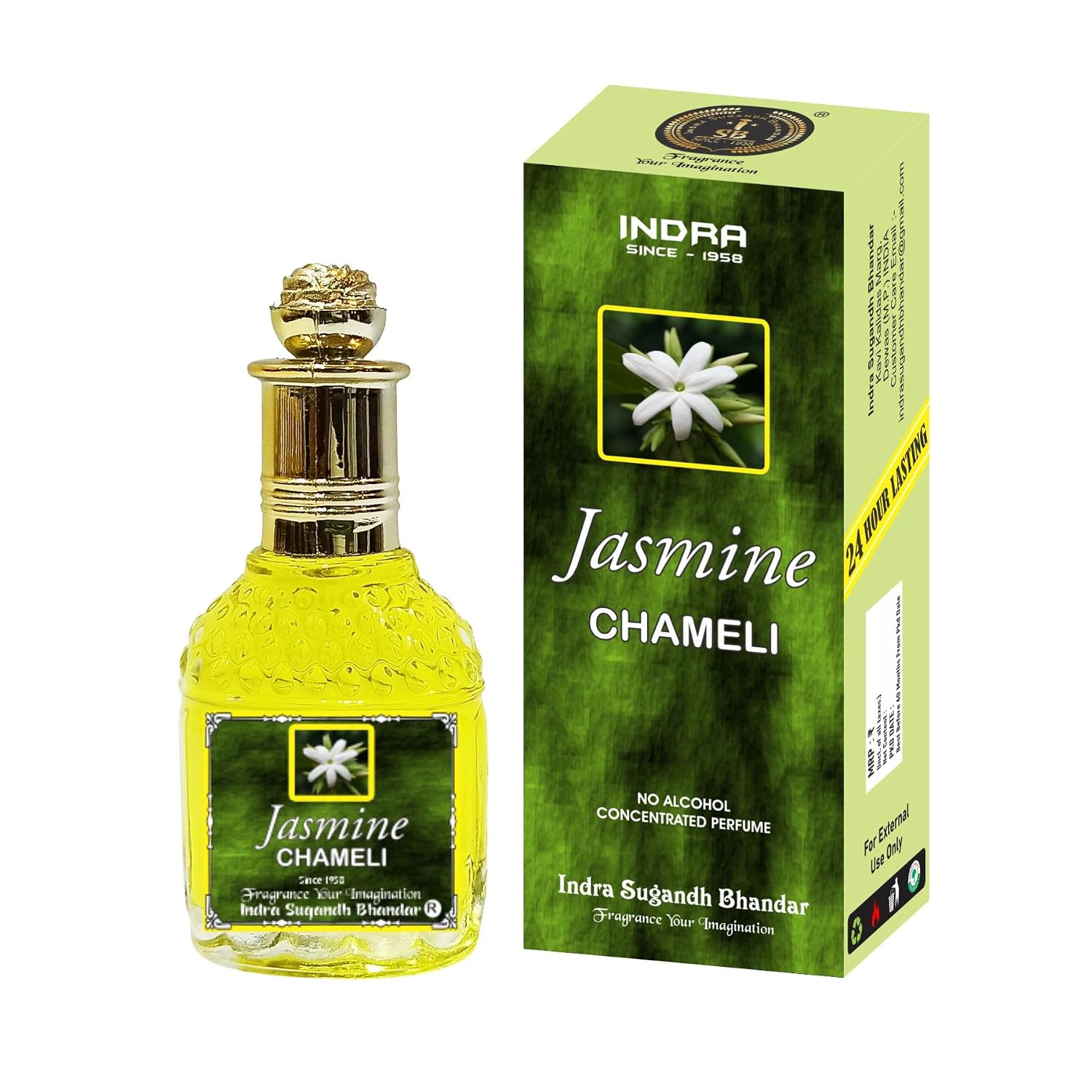 INDRA SUGANDH BHANDAR Attar For Unisex Pure Jasmine, 25ml Roll On Rich & Divine Original & Pure Chameli Flower Long Lastin... - Review, Price and Buying Guide