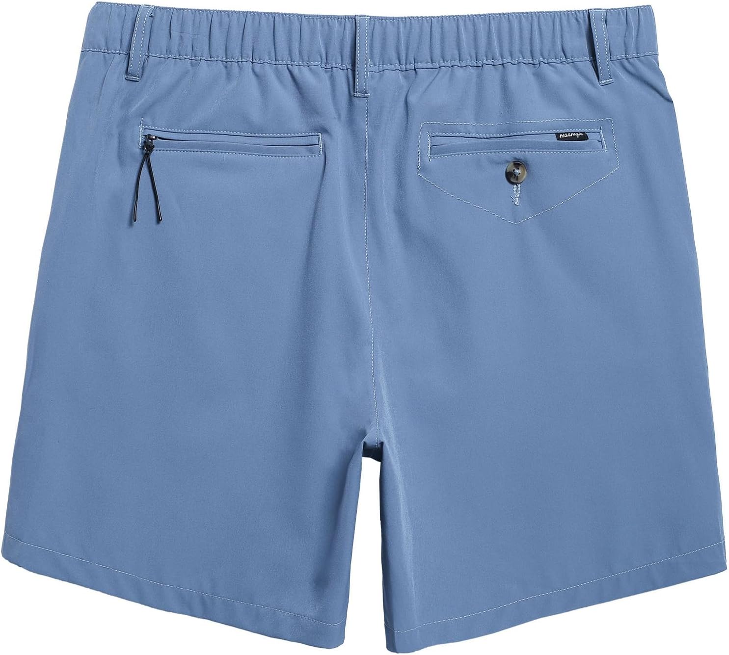 maamgic Mens Casual Shorts with Compression Liner 5/7 Inch Classic Fit Khaki Shorts - Image 7