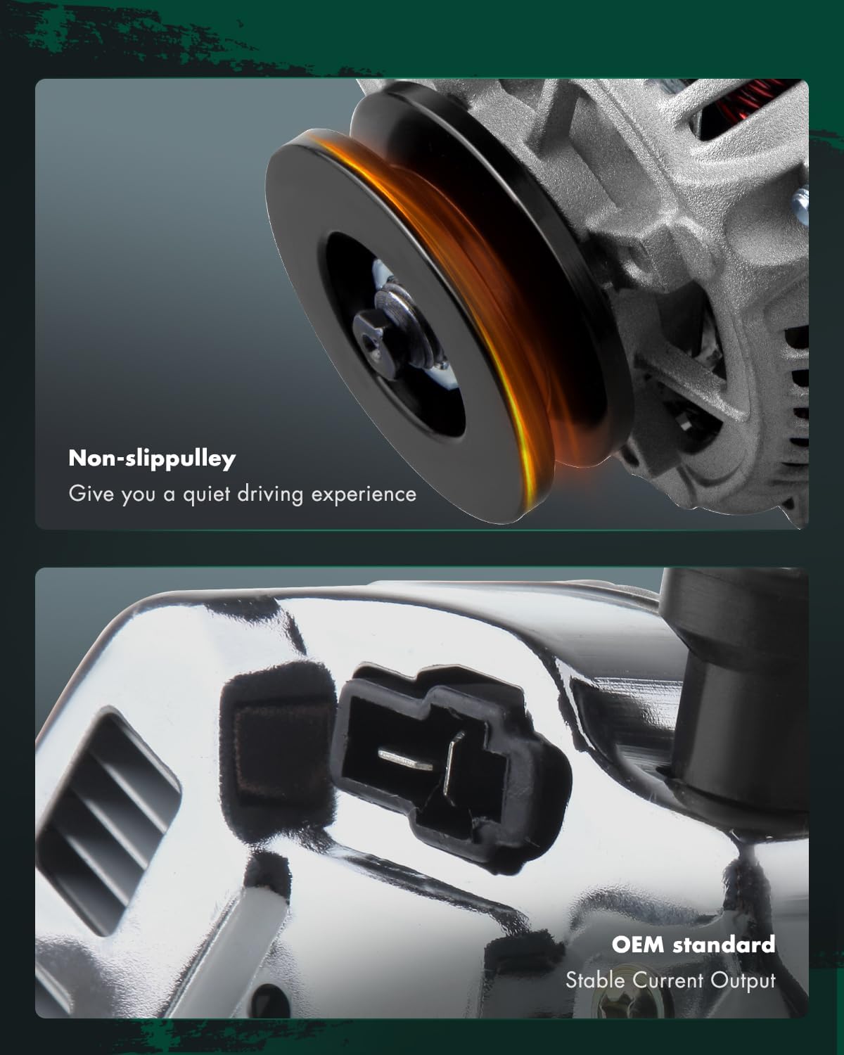 SCITOO Alternator Fits for Mini Alternator for Toyota 5FD-23 1986-2007 VT1502 Kubota Dsl 12V 35Amp CW V1 Pulley 400-52062 12180-SEN IR IF 400-52062 12180-SE Replacement Alternators