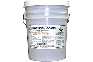 Sodium Hydroxide (Caustic Soda Beads) - 40 lb pail (Pack of 1)