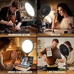Ring Light Tripod for iPhone with Remote, 14" Professional Ring Light with Stand & Phone Holder, Adjustable Height for Video Recording Photography Live Streaming Content Creation