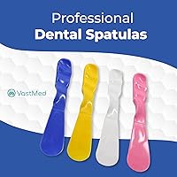 Vista 7 de 3 espátulas de mezcla de plástico de grado dental Espátula rosa de mango recto autoclavable para dentistas Espátula de plástico dental