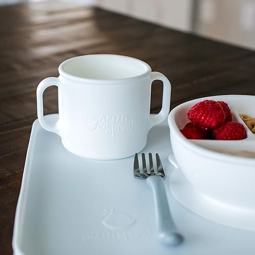 Miniatura 2 de green sprouts Taza de aprendizaje  La silicona ayuda a evitar productos químicos nocivos  Ayuda a los niños a desarrollar habilidades independientes