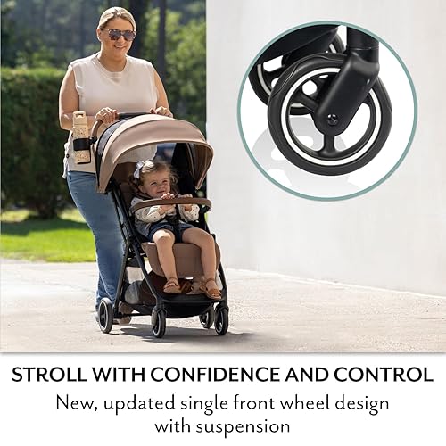 Miniatura 4 de Evenflo Otto+ Travel System wLiteMax - Asiento infantil para automóvil (color marrón caramelo)