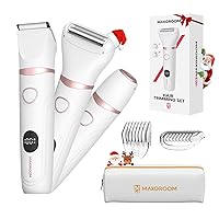 MAXGROOM Rasoio Elettrico Donna, 3-in-1 Impermeabile Depilatore Corpo Donna