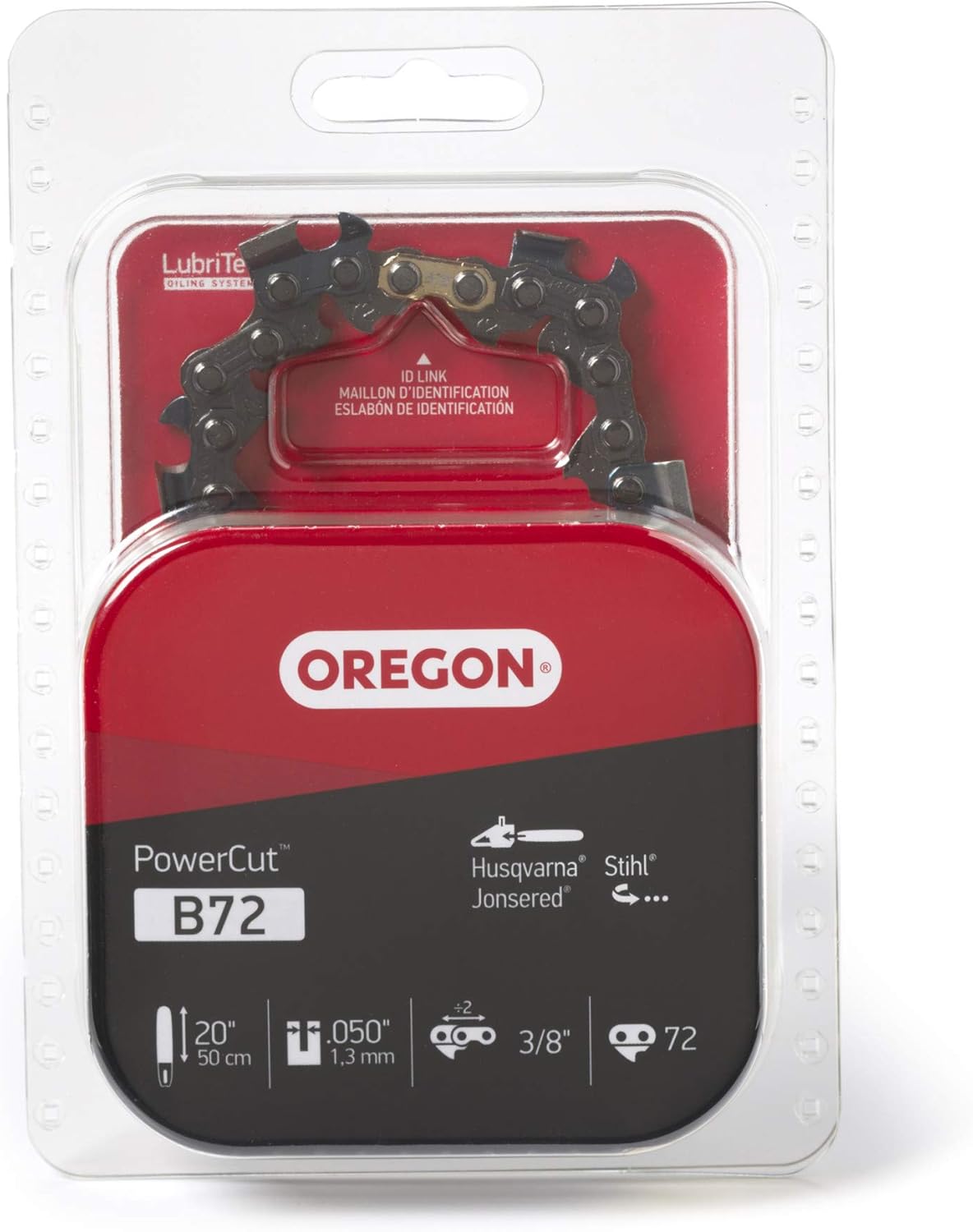Oregon B72 PowerCut 20-Inch Chainsaw Chain, Fits Husqvarna, Craftsman, Poulan, John Deere and Jonsered