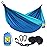 SZHLUX Camping Hammock Double & Single Portable Hammocks with 2 Tree Straps and Attached Carry Bag,Great for Outdoor,Indoor,Beach,Camping
