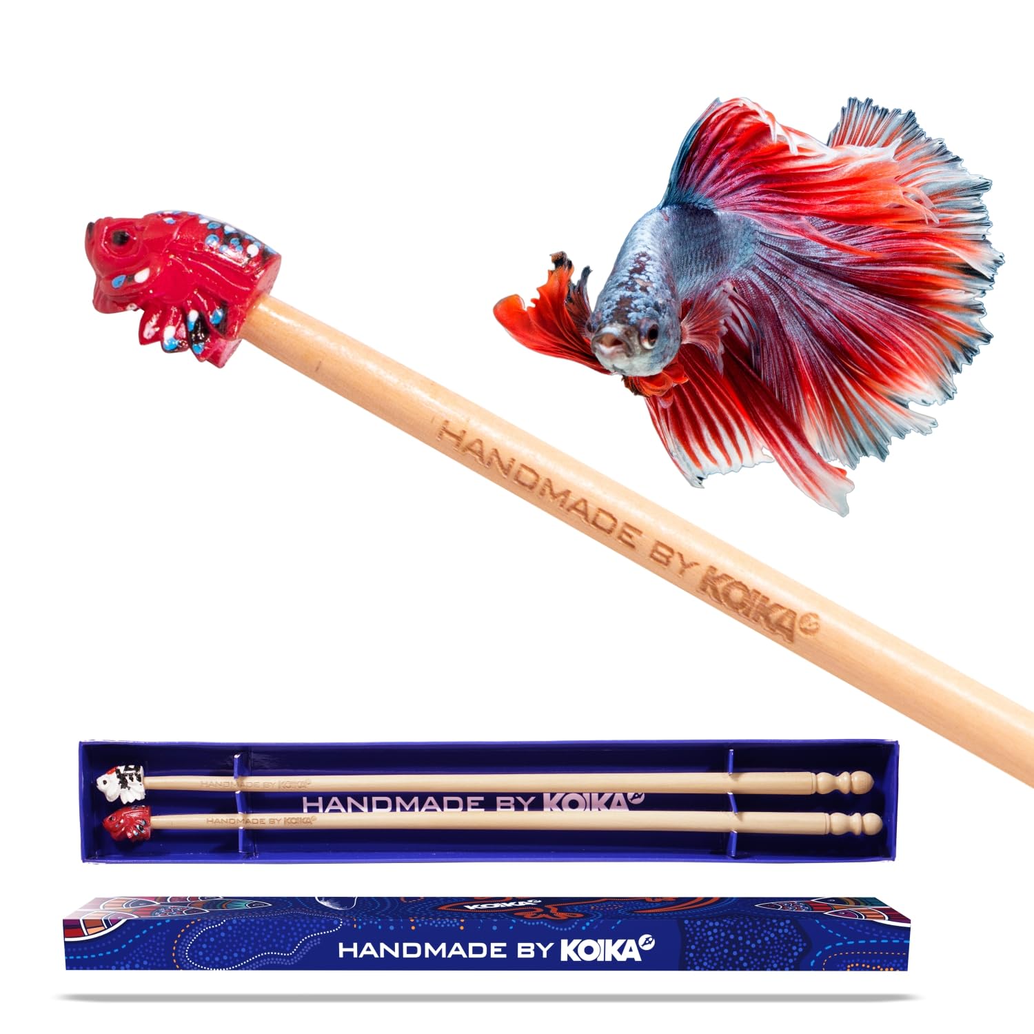 KOIKA Fish Training Stick Toys