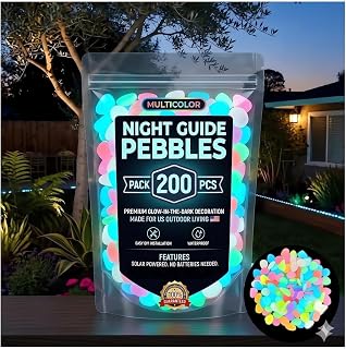 Colorful GlowintheDark Garden Stones Night Lahore, Karachi - Pakistan