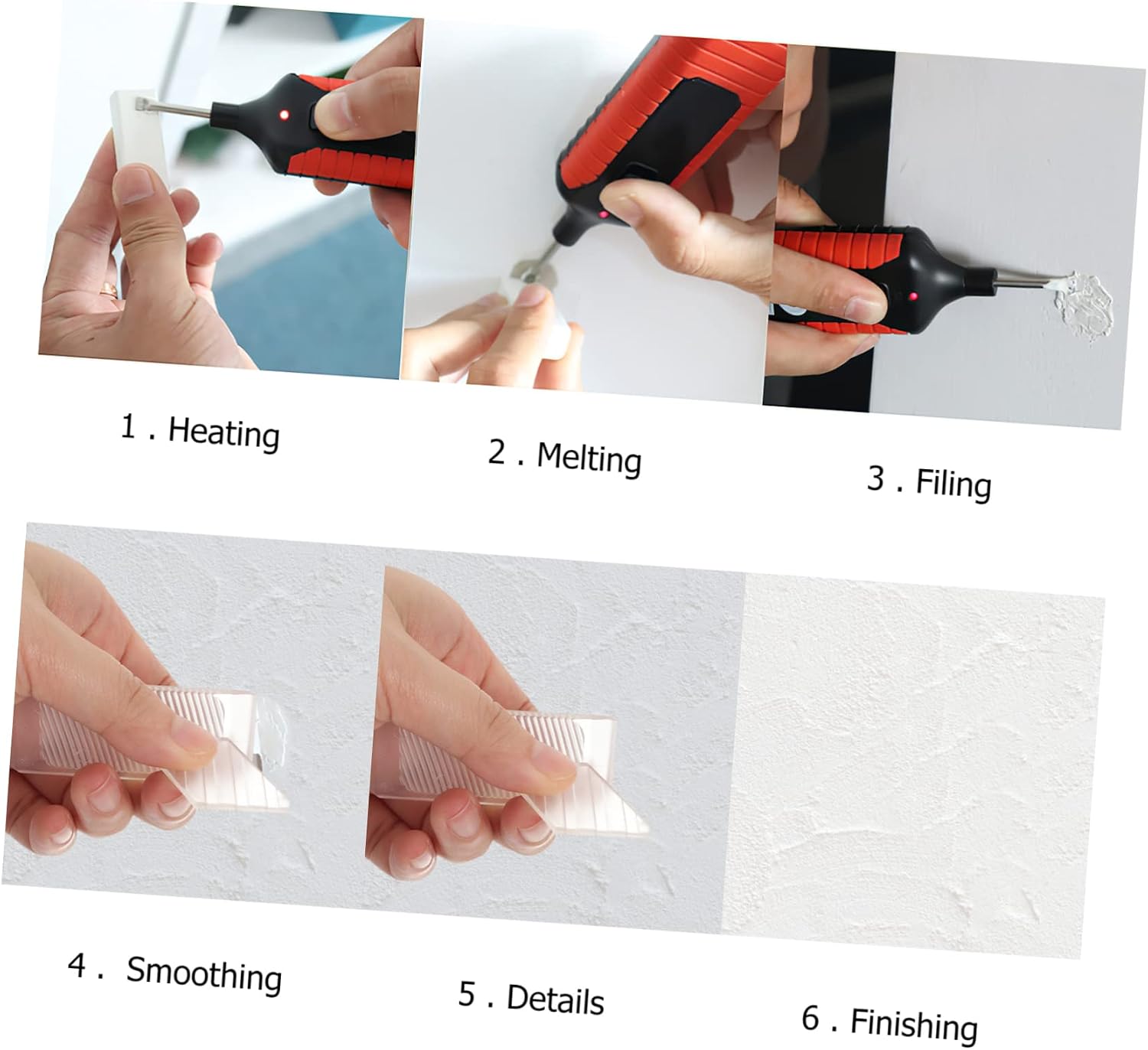 ORFOFE 3sets Floor Repair Wax Kit Color Wood Filler for Quick Scratch and Damage Restoration Laminate and Hardwood Application for Home and Kitchen Use