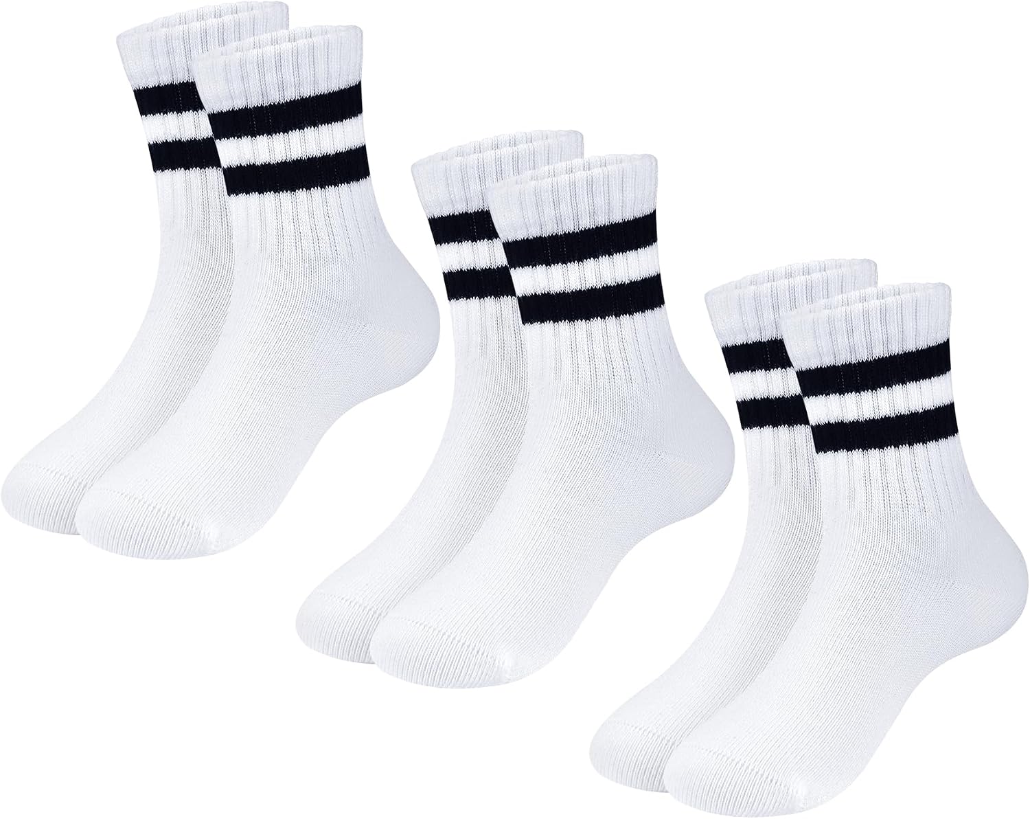 Boys Ankle Socks Seamless Kids School Uniform Socks Girls Breathable Cotton Quarter Crew Sock 3 Pairs 3/6 Pairs