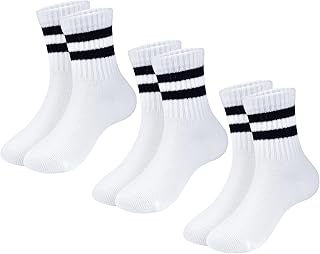 Boys Ankle Socks Seamless Kids School Uniform Socks Girls Breathable Cotton Quarter Crew Sock 3 Pairs 3/6 Pairs