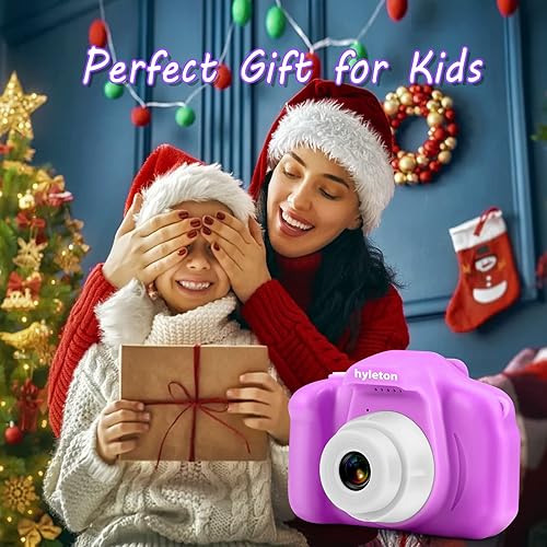 Miniatura 7 de hyleton Cámara digital para selfie para niños, juguetes de cámara de video para niños de 3, 4, 5, 6, 7, 8, 9 años, regalo de cumpleaños de Navidad
