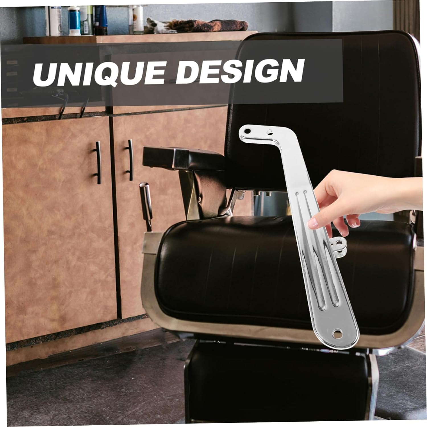 2Pcs armrest Household Major Component Iron Chair Barber Shop Accessory Household Chair Part Sturdy Chair arm Rest Iron armrests Hairdressing Chair Human Body/604