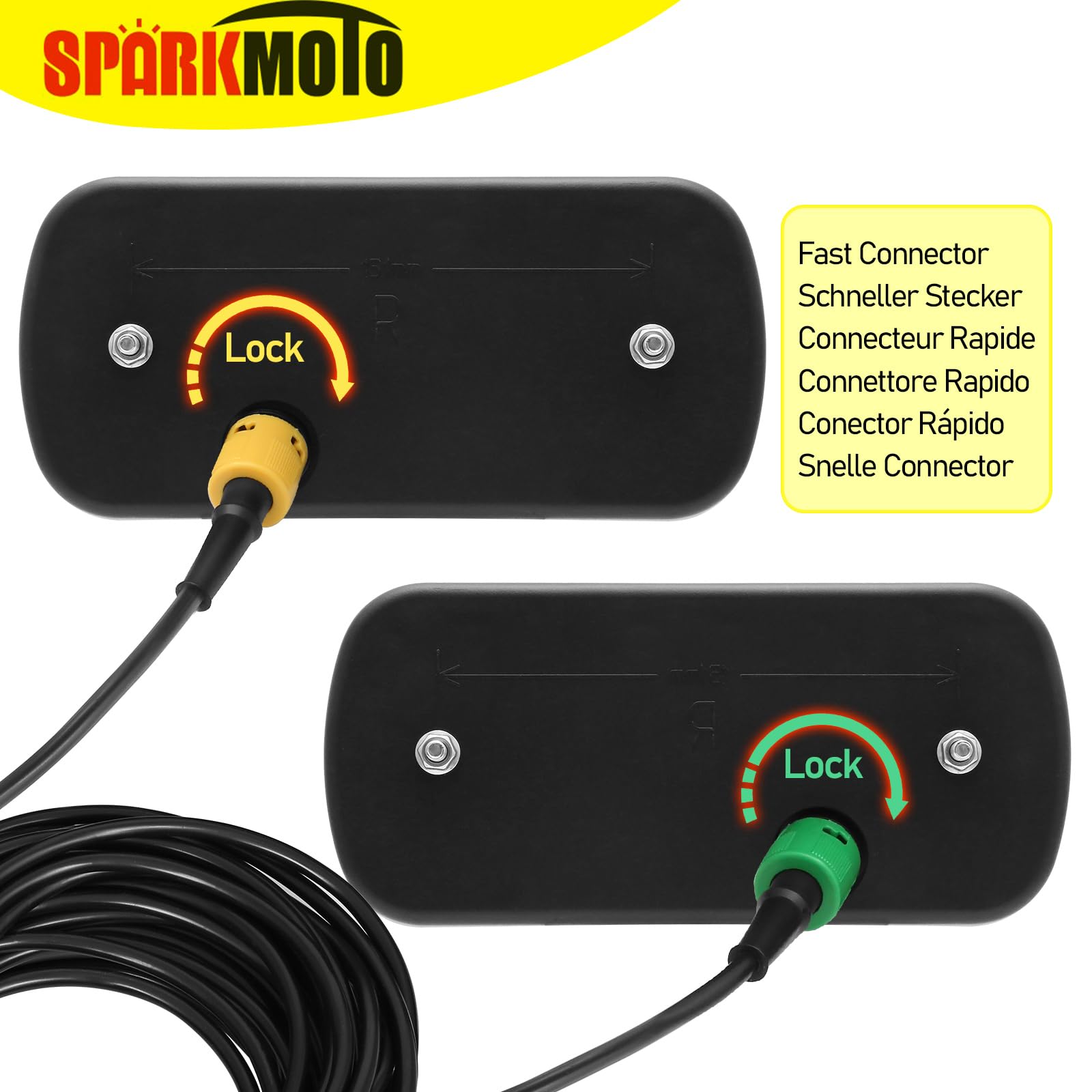 Kabelboom 5-PIN | 150cm. lang met 8,0m DC-kabel & 13-polige