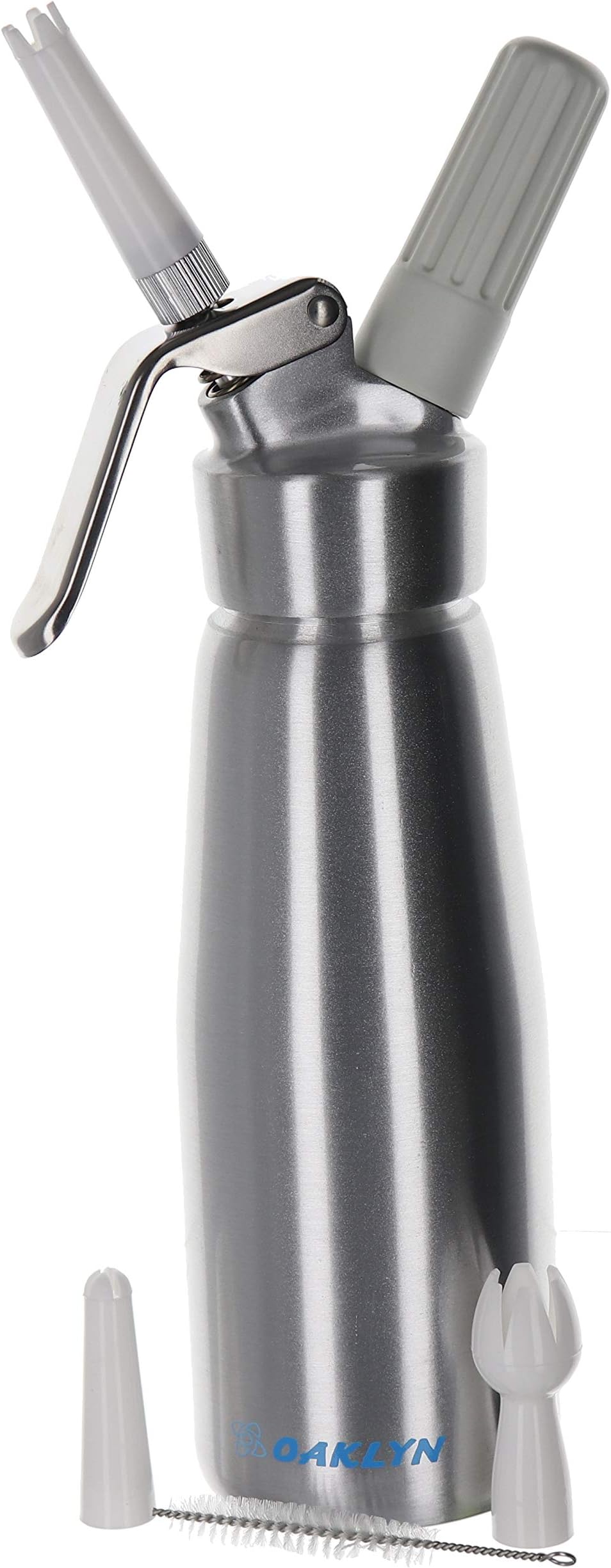 Large Stainless Steel Whipped Cream Dispenser Canister (1 Pint) - Professional quality cream whipper and maker will whip one pint of liquid into two quarts of cream