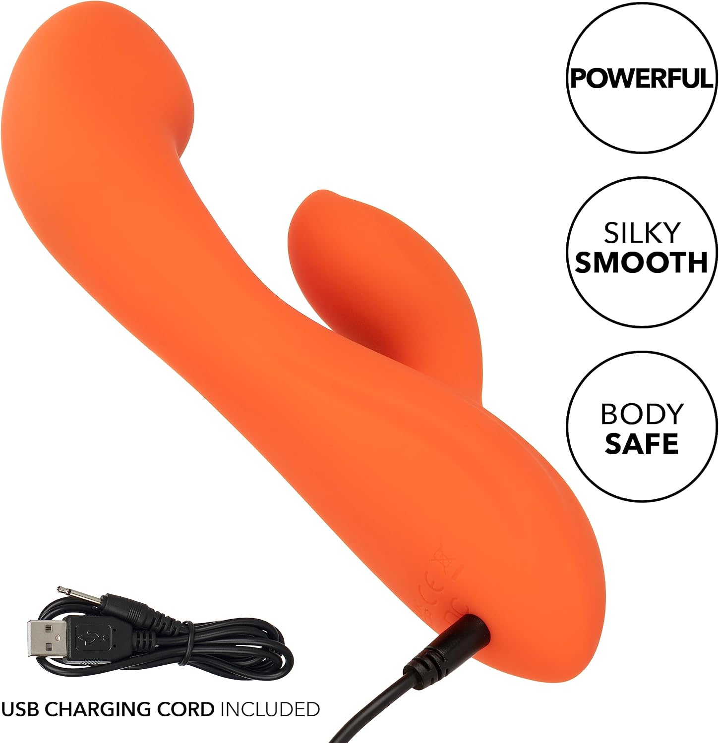 CalExotics Stella Liquid Silicone Dual G Spot Vibrator, Rabbit Style Mini Massager for Women - SE-4368-20-3