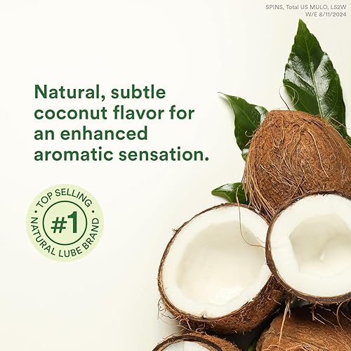 Miniatura 4 de Good Clean Love Naked Coconut - Aceite de coco orgánico y lubricante a base de agua, lubricante personal con ácido hialurónico. Seguro para juguetes