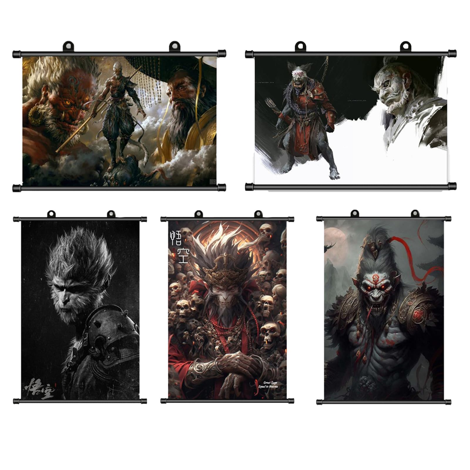 「黒神話：悟空」周辺アイテム収蔵版 Amazon.co.jp: 黒神話 悟空 周辺 絵を掛け 壁画 シンプル アイデア