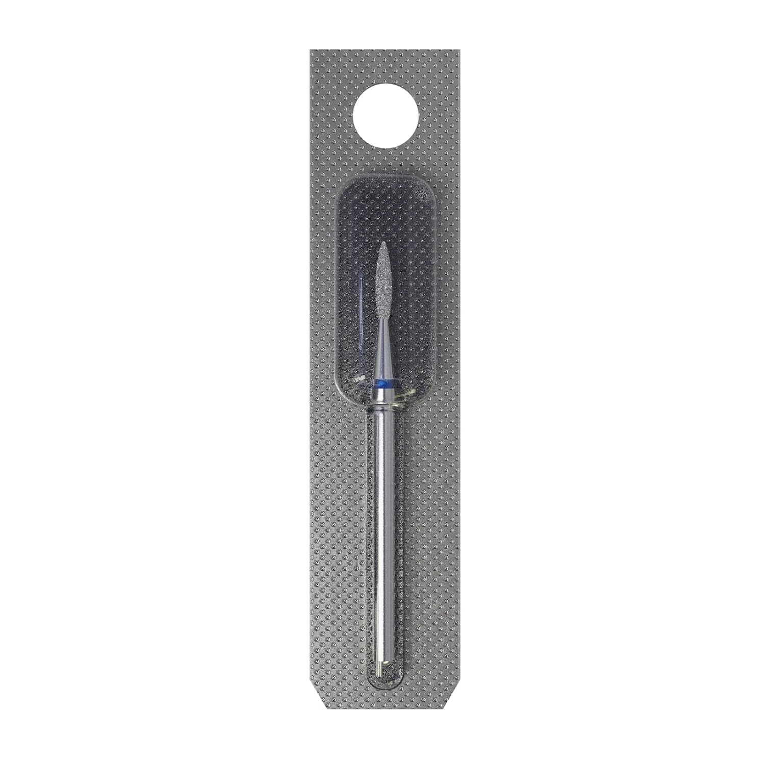 STALEKS PRO Expert Diamond Nail Drill Bit (Pointed Flame, Blue, 1.6mm Head / 8mm WP) – Medium Abrasiveness for Delicate Cuticle & Sidewall Processing in Hardware Manicure/Pedicure